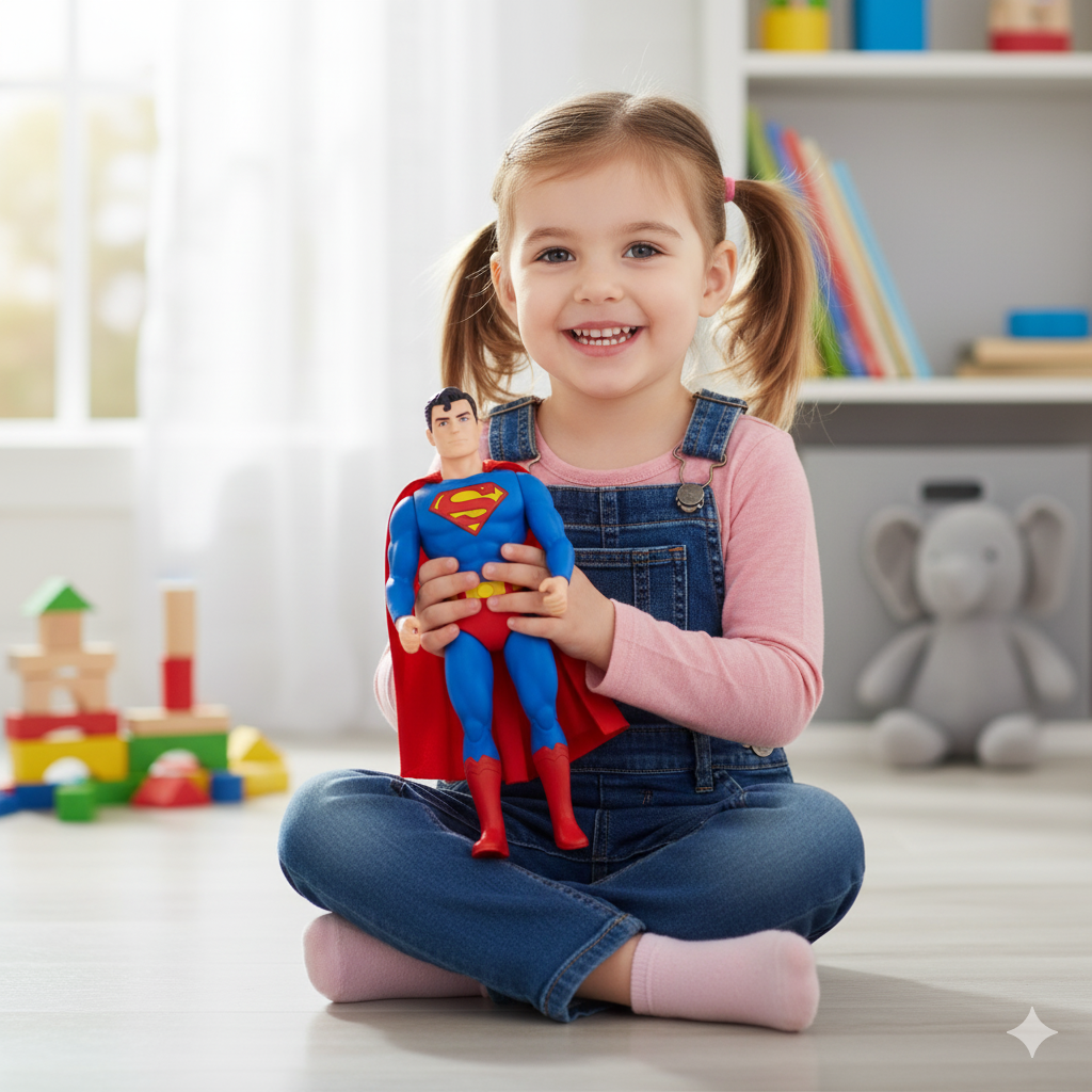 Huggzy Superman Toy for Kids